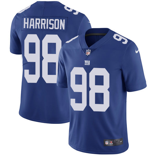 Nike Giants #98 Damon Harrison Royal Blue Team Color Men's Stitched NFL Vapor Untouchable Limited Jersey
